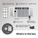 Bevoi BEV06WiNCC 6,000 BTU EasyCool Window Air Conditioner with Remote 115V 15A in White