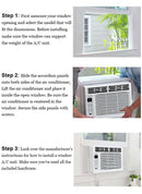 Bevoi BEV05WiNMiD 5,000 BTU Window Air Conditioner with Remote 115V 15A in White