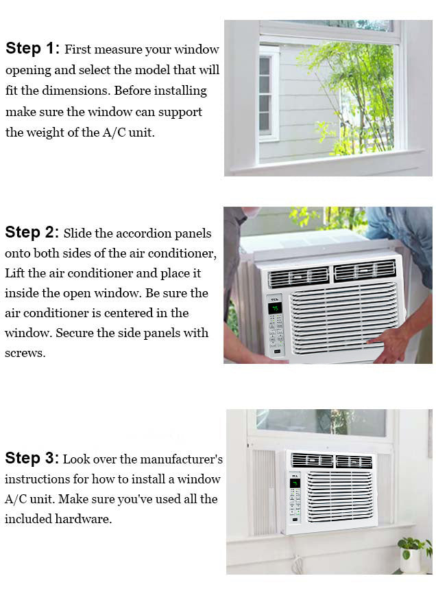 Bevoi BEV05WiNMiD 5,000 BTU Window Air Conditioner with Remote 115V 15A in White