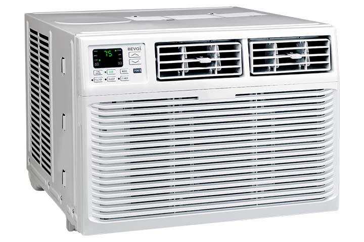 Bevoi BEV08WiNCC 8,000 BTU EasyCool Window Air Conditioner with Remote 115V 15A in White