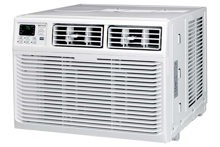 Bevoi BEV10WiNCC 10,000 BTU EasyCool Window Air Conditioner with Remote 115V 15A in White