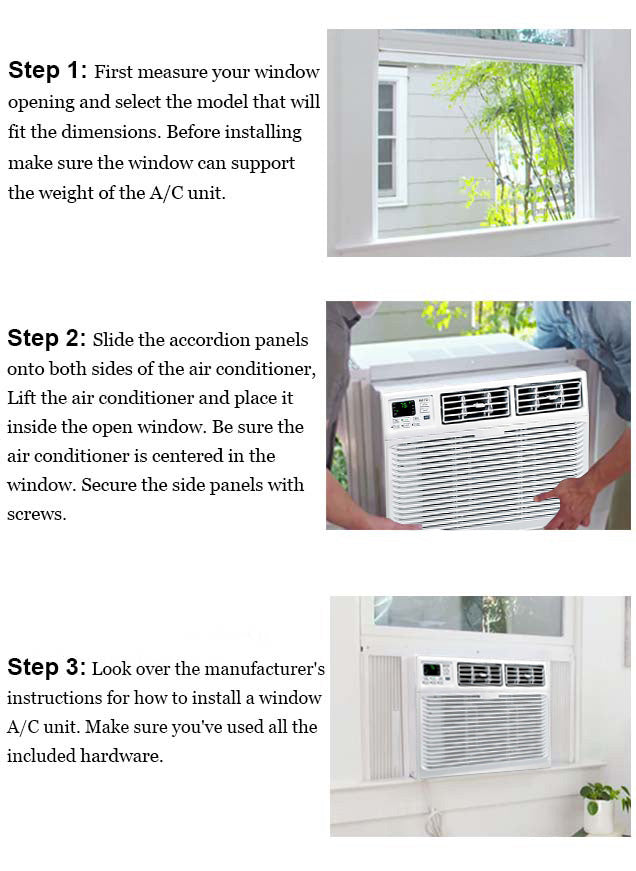 Bevoi BEV10WiNCC 10,000 BTU EasyCool Window Air Conditioner with Remote 115V 15A in White