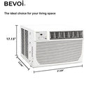 Bevoi BEV12WiNHF 12,000 BTU Window Air Conditioner with Heat 220V 20A in White