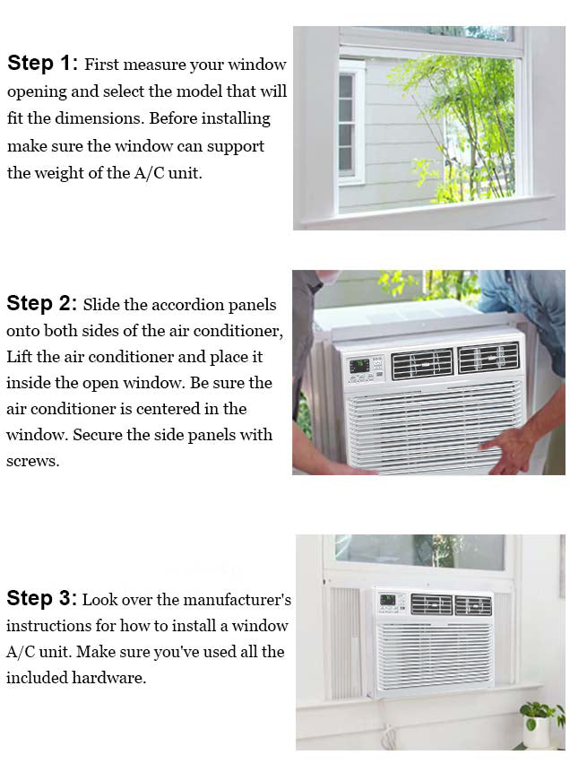 Bevoi BEV12WiNHF 12,000 BTU Window Air Conditioner with Heat 220V 20A in White