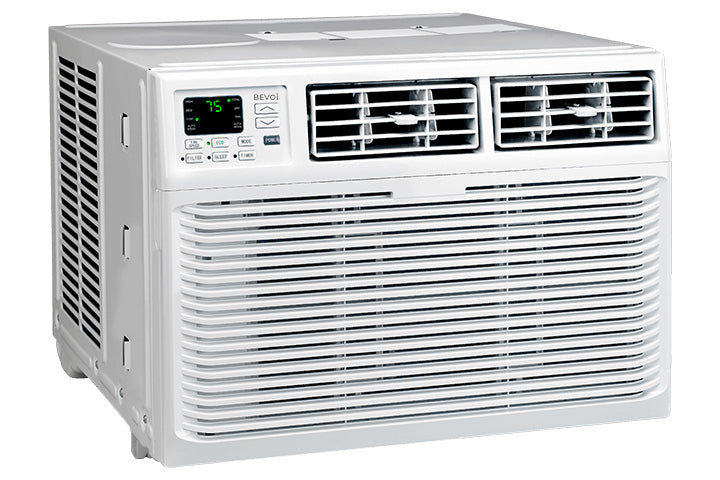 Bevoi BEV12WiNHFMID 12,000 BTU Window Air Conditioner Heat and Cool 220V 20A in White
