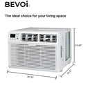 Bevoi BEV12WiNHFMID 12,000 BTU Window Air Conditioner Heat and Cool 220V 20A in White