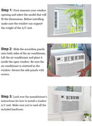 Bevoi BEV15WiNCC 15,000 BTU EasyCool Window Air Conditioner with Remote 115V 15A in White