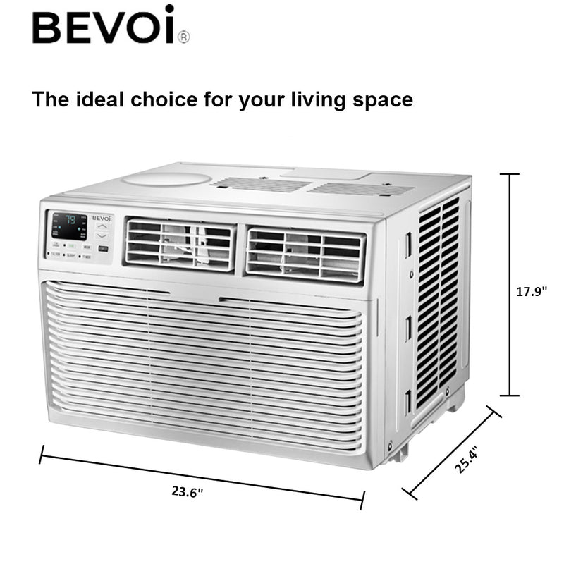 Bevoi BEV25WiNMiD 25,000 BTU Window Air Conditioner 230V 20A in White