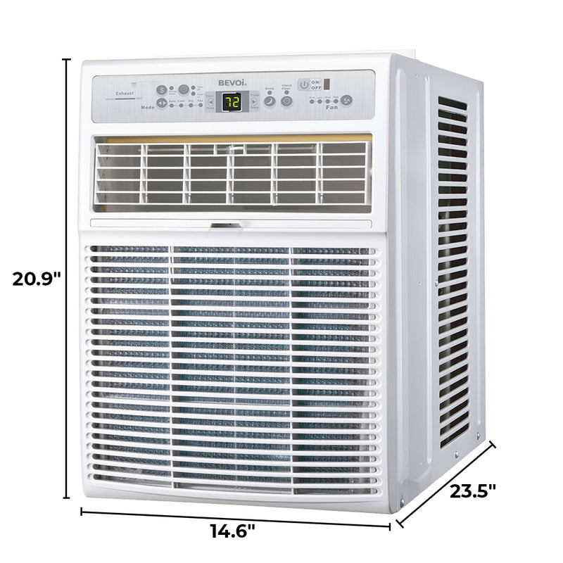 Bevoi BEVCCW10C 10,000 BTU Casement Air Conditioner 115V 15A in White