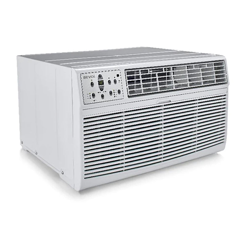 Bevoi BEVTTW122H 12,000 BTU Through The Wall Air Conditioner Heat and Cool 230V 20A in White
