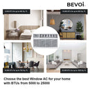 Bevoi BEVTTW142C 14,000 BTU Through The Wall Air Conditioner Cool Only 220V 15A in White