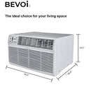 Bevoi BEVTTW142HF 14,000 BTU Through The Wall Air Conditioner Heat and Cool 230V 20A in White