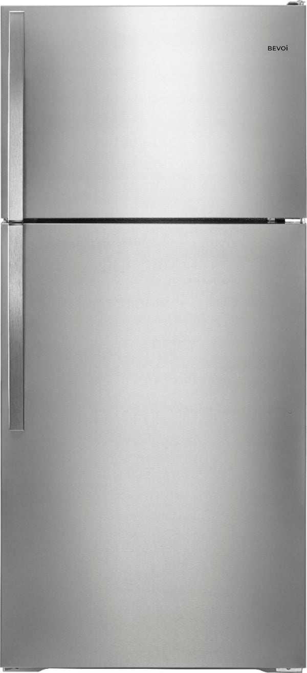 Bevoi BVIREF14SS 14.3 cubic Ft. Top-Freezer Refrigerator in Stainless Steel
