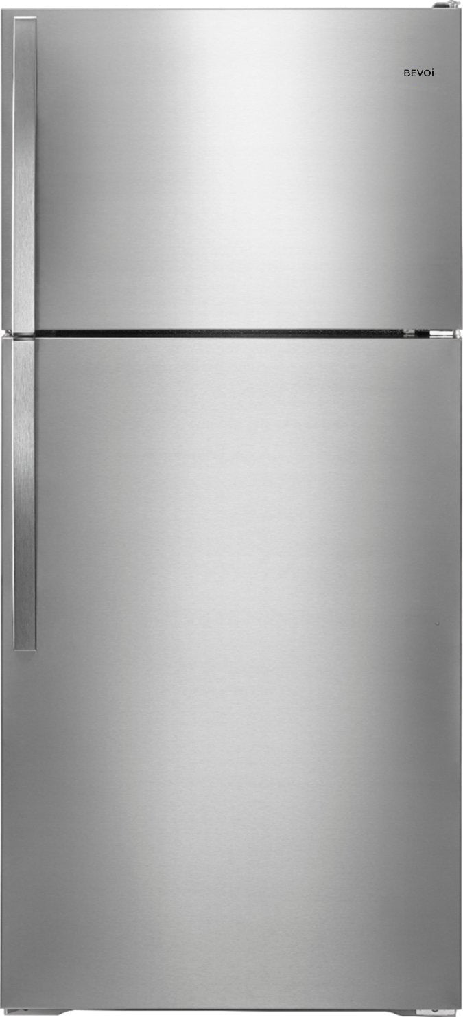 Bevoi BVIREF14SS 14.3 cubic Ft. Top-Freezer Refrigerator in Stainless Steel