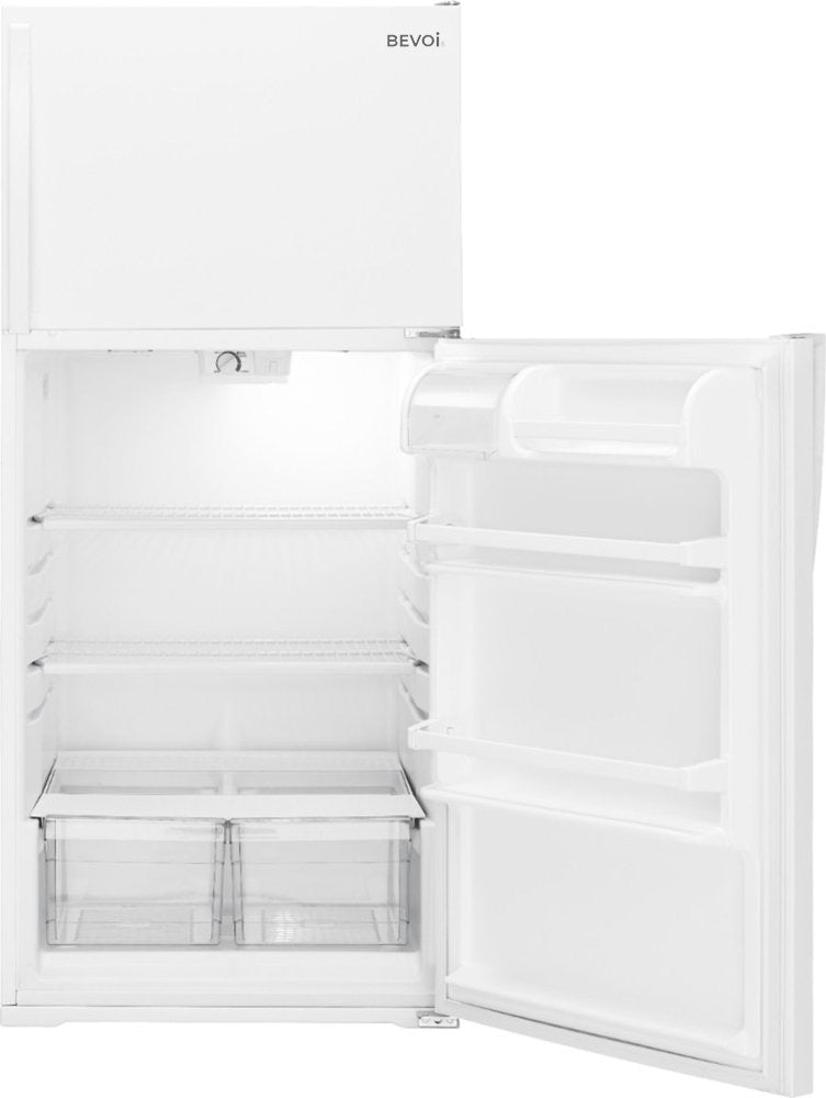 Bevoi BVIREF14W 14.3 cubic Ft. Top-Freezer Refrigerator in White