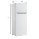 Bevoi BVIREF7W 7.3 cubic Ft. Top Freezer Refrigerator in White