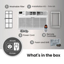Bevoi BEVTTW121C 12,000 BTU Through The Wall Air Conditioner Cool Only 115V 15A in White