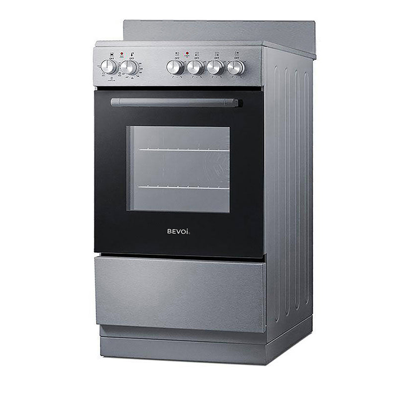 Bevoi LCBEVRG20EEESS 20 inch 4 Element Slide-in Electric Range with Convection in Stainless Steel