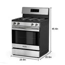 Bevoi BSPGG3003SS 30 inch Freestanding Rear Control OPP Gas Range in Stainless Steel