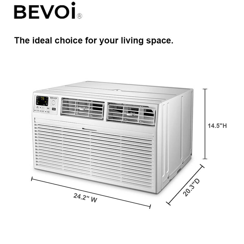 Bevoi TBEVTTW121C 12,000 BTU Through The Wall Air Conditioner Cool Only 110V in White