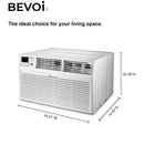 Bevoi TBEVTTW122C 12,000 BTU Through The Wall Air Conditioner Cool Only 220V in White