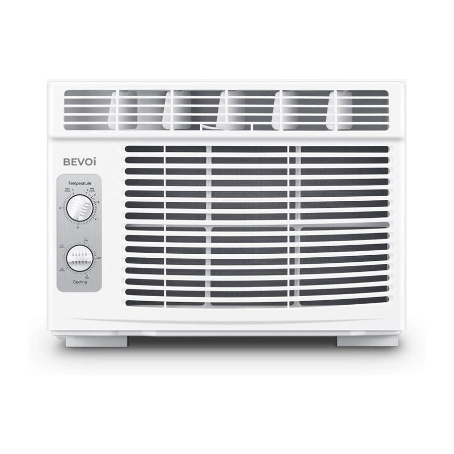 Bevoi BEV05WiNMiD 5,000 BTU Window Air Conditioner with Remote 115V 15A in White