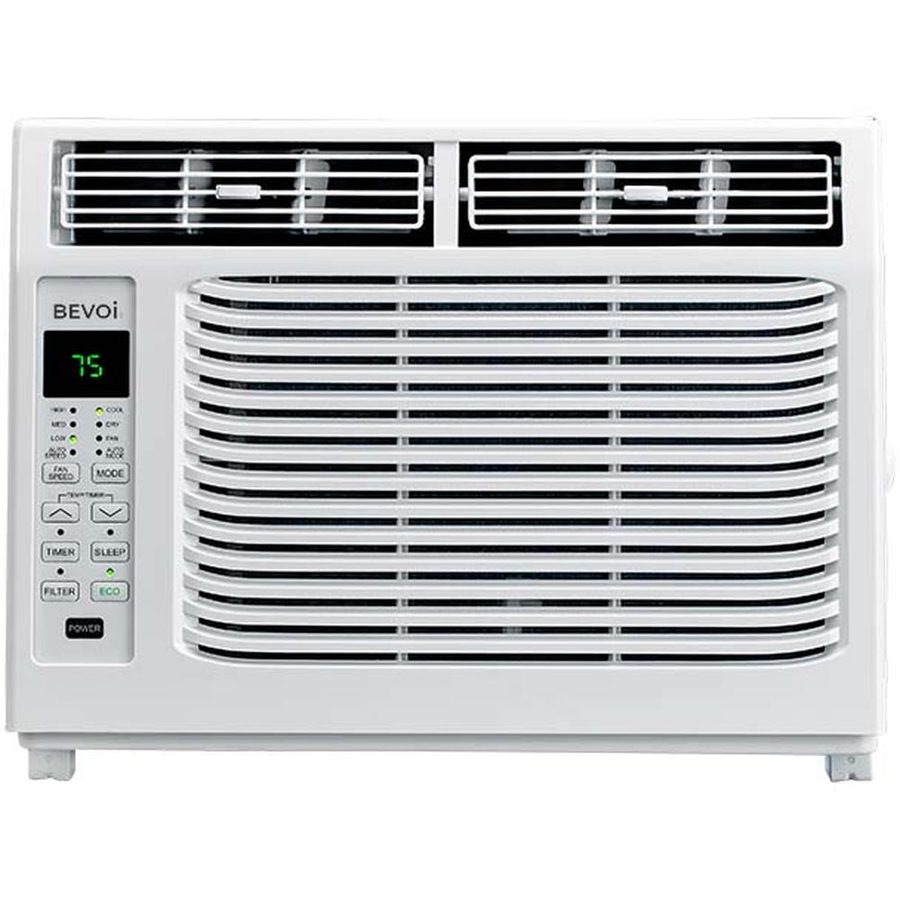 Bevoi BEV08WiNHF 8,000 BTU Window Air Conditioner with Heat 115V 15A in White