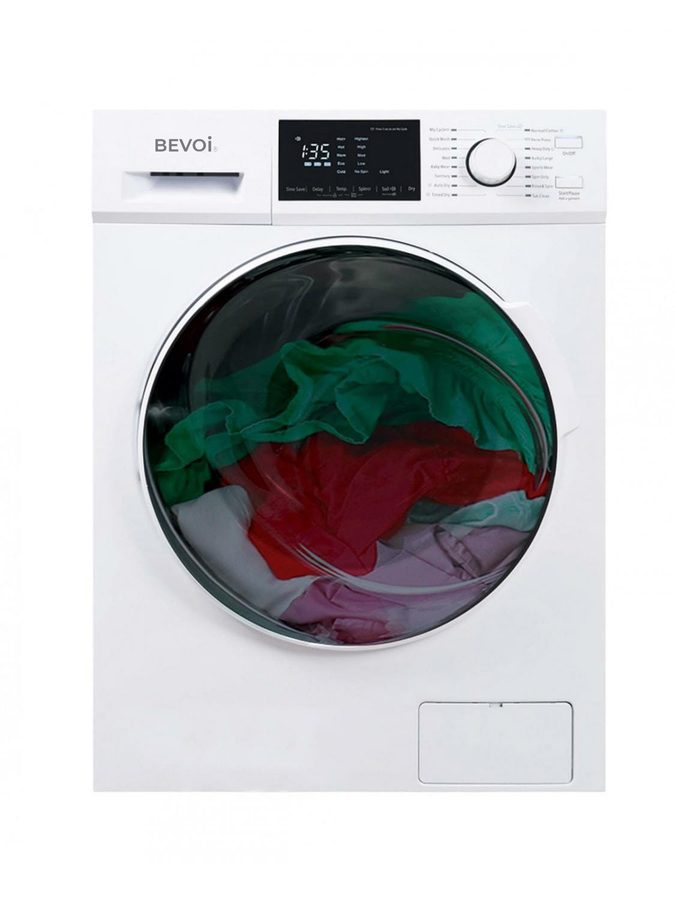 Bevoi BEVWASDRY127WW 2.7 cubic Ft. Freestanding All-In-One Washer & Ventless Dryer in White