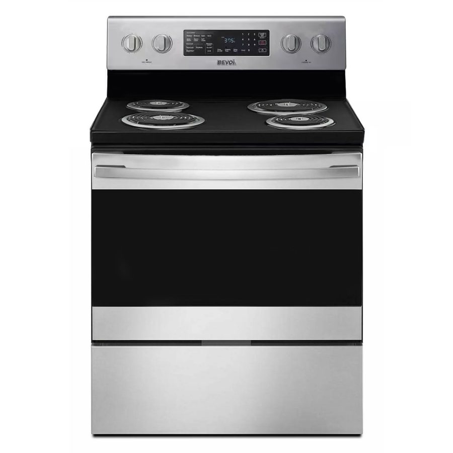 Bevoi BSEE3000SS 30 inch Rear Control Coil Electric Range in Stainless Steel