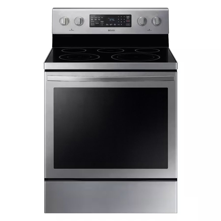 Bevoi BSREE3001SS 30 inch Freestanding Rear Control Electric Range in Stainless Steel