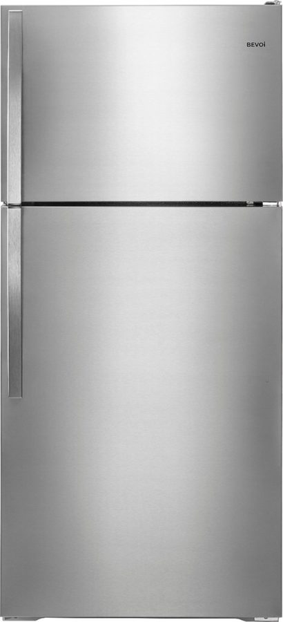 Bevoi BVIREF14SS 14.3 cubic Ft. Top-Freezer Refrigerator in Stainless Steel