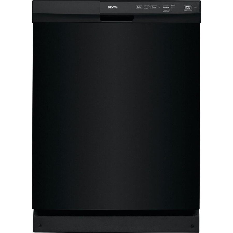 Bevoi DD24BEVBB 24" Built-In Front Control Dishwasher with Stainless Steel Tub in Black