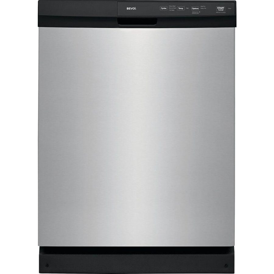 Bevoi DD24BEVSS 24" Built-In Front Control Dishwasher with Stainless Steel Tub in Stainless Steel