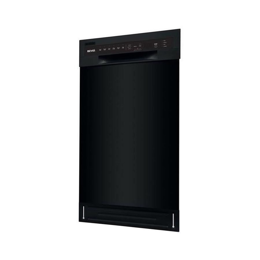 Bevoi DDV18BEVBB 18" Built-In Front Control Standard Built-In Dishwasher in Black