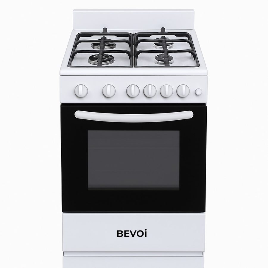 Bevoi LCBEVRG20GGWW 20 inch Freestanding 1.9 cu. ft. Gas Range with Splashback in White