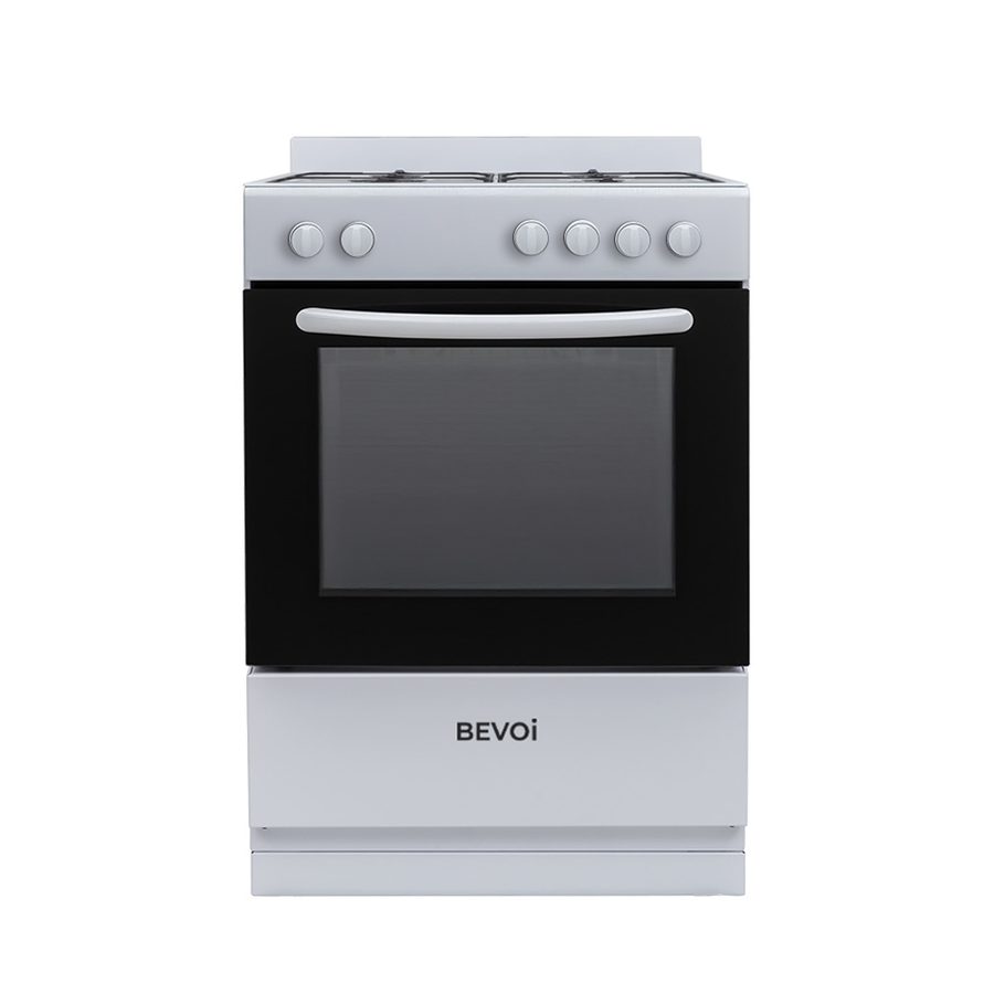 Bevoi LCBEVRG24GGWW 24 inch Freestanding 2.4 cu. ft. Gas Range with Splashback in White