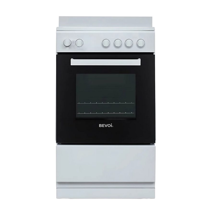 Bevoi STVBBVEE20WW 2.1 cubic Ft. 4 Burner Element Freestanding Electric Range in White