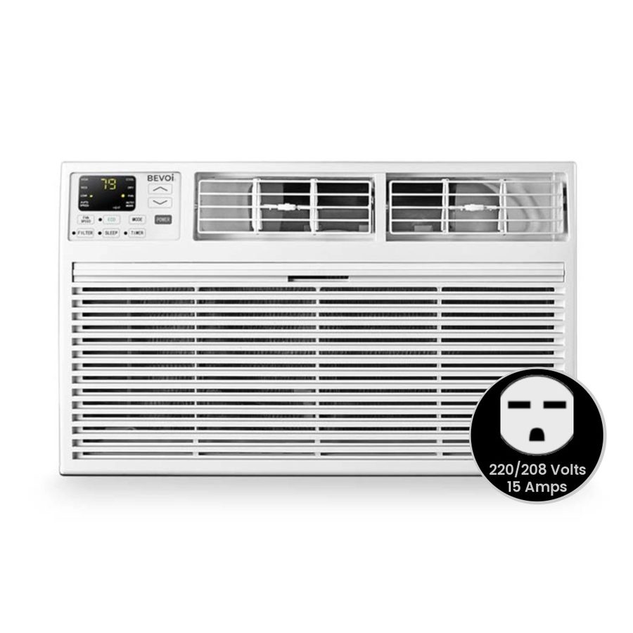 Bevoi TBEVTTW122C 12,000 BTU Through The Wall Air Conditioner Cool Only 220V 15A in White