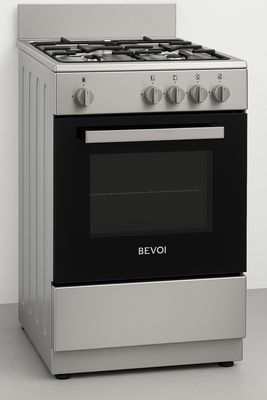 Bevoi BBVGG20SS 2.1 cubic Ft. Freestanding Gas Range in Stainless Steel