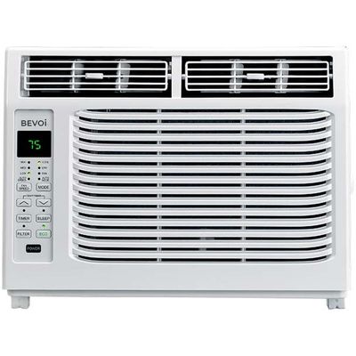 Bevoi BEV08WiNHF 8,000 BTU Window Air Conditioner with Heat 115V 15A in White