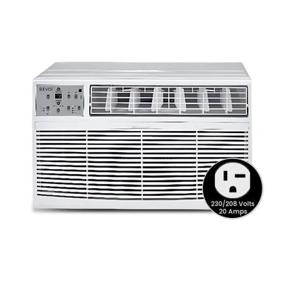 Bevoi BEVTTW122H 12,000 BTU Through The Wall Air Conditioner Heat and Cool 230V 20A in White