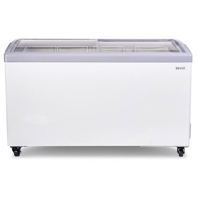 Bevoi CHSTBBE109 10.9 cubic Ft. Curved Glass Top Chest Freezer in White