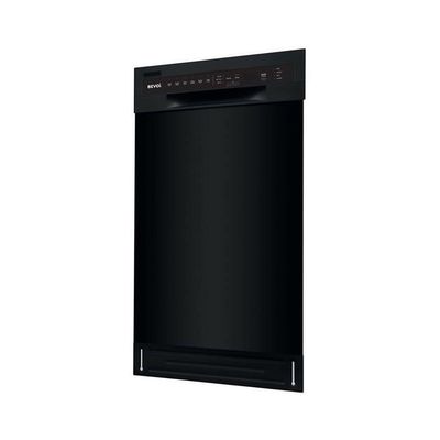 Bevoi DDV18BEVBB 18" Built-In Front Control Standard Built-In Dishwasher in Black