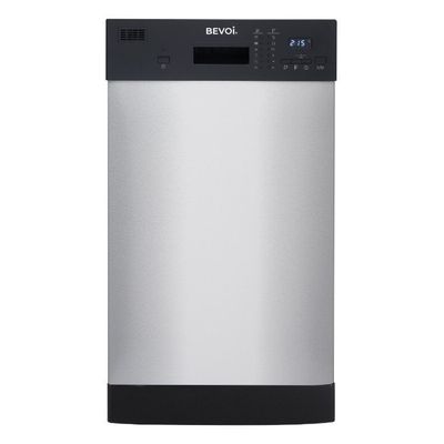 Bevoi DDV18BEVSS 18" Built-In Front Control Standard Built-In Dishwasher in Stainless Steel