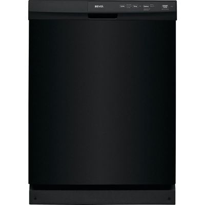 Bevoi DISH24BEEBB 24" Built-In Front Control Dishwasher with Stainless Steel Tub in Black