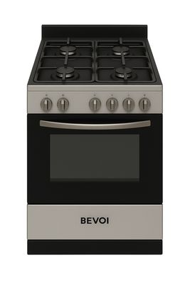 Bevoi LCBEVRG20GGSS 20 inch Freestanding 1.9 cu. ft. Gas Range with Splashback in Stainless Steel