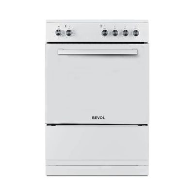Bevoi LCBEVRG24EEEWW 24 inch 4 Element Slide-in Electric Range with Convection in White
