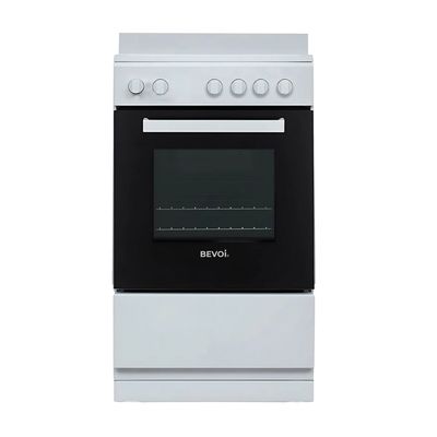 Bevoi STVBBVEE20WW 2.1 cubic Ft. 4 Burner Element Freestanding Electric Range in White