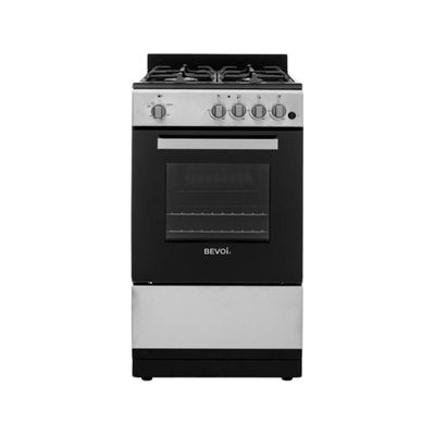 Bevoi STVBBVGG20SS 2.05 cubic Ft. 4-Burner Single Oven Gas Range with Storage Drawer in Stainless Steel
